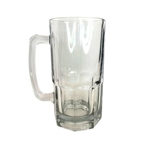 Beer Mug Large Clear Glass